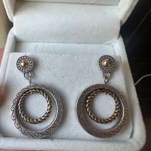 Brighton Silver and Gold Tone Earrings